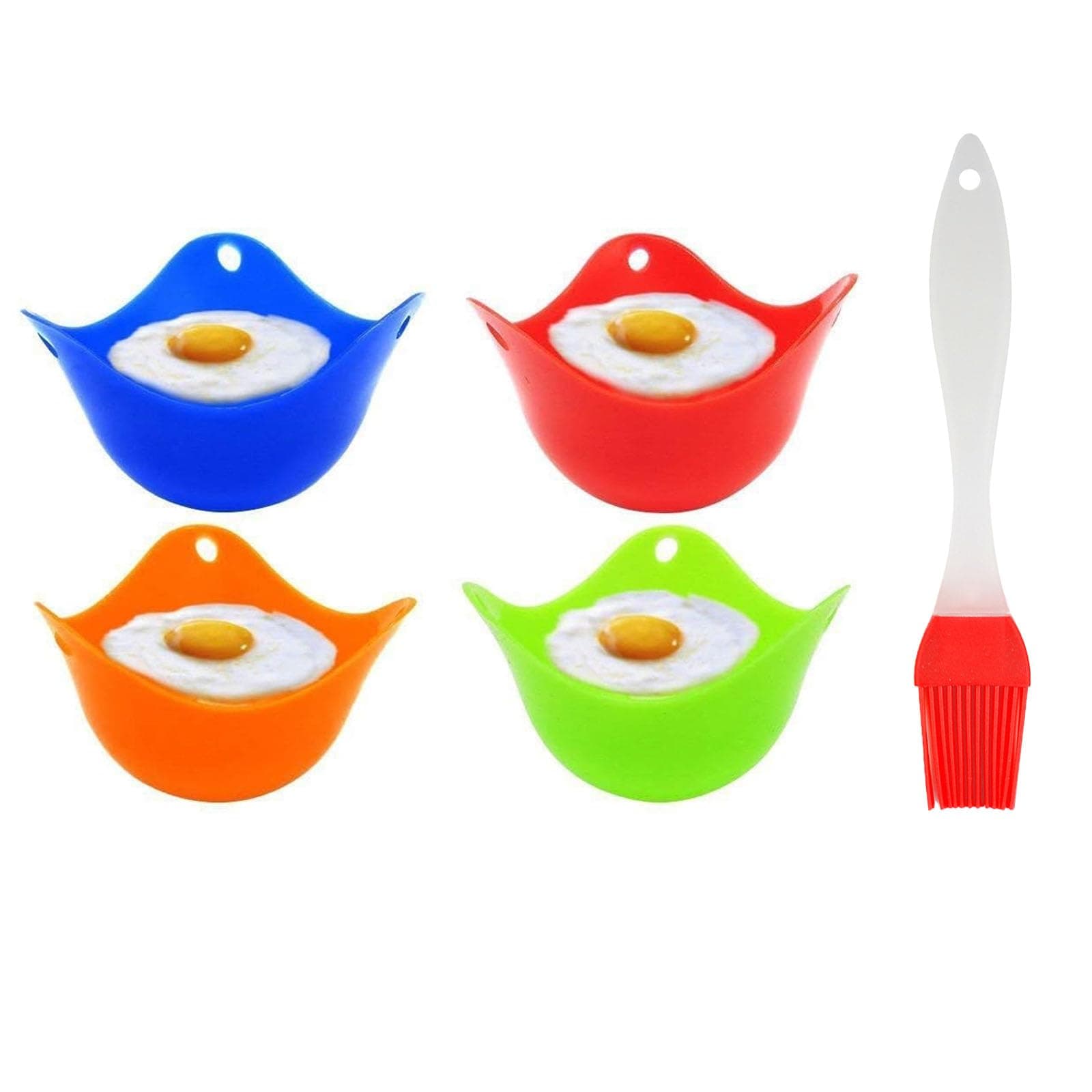 4 Stück Pochierte Eier Form,Eier Pochierer,Antihaft-Silikon Eier Pochierer, Geeignet Für in Der Küche Gekochte Eier Und Gedämpfte Eier Zum Frühstück Angebot bei HelloDeals