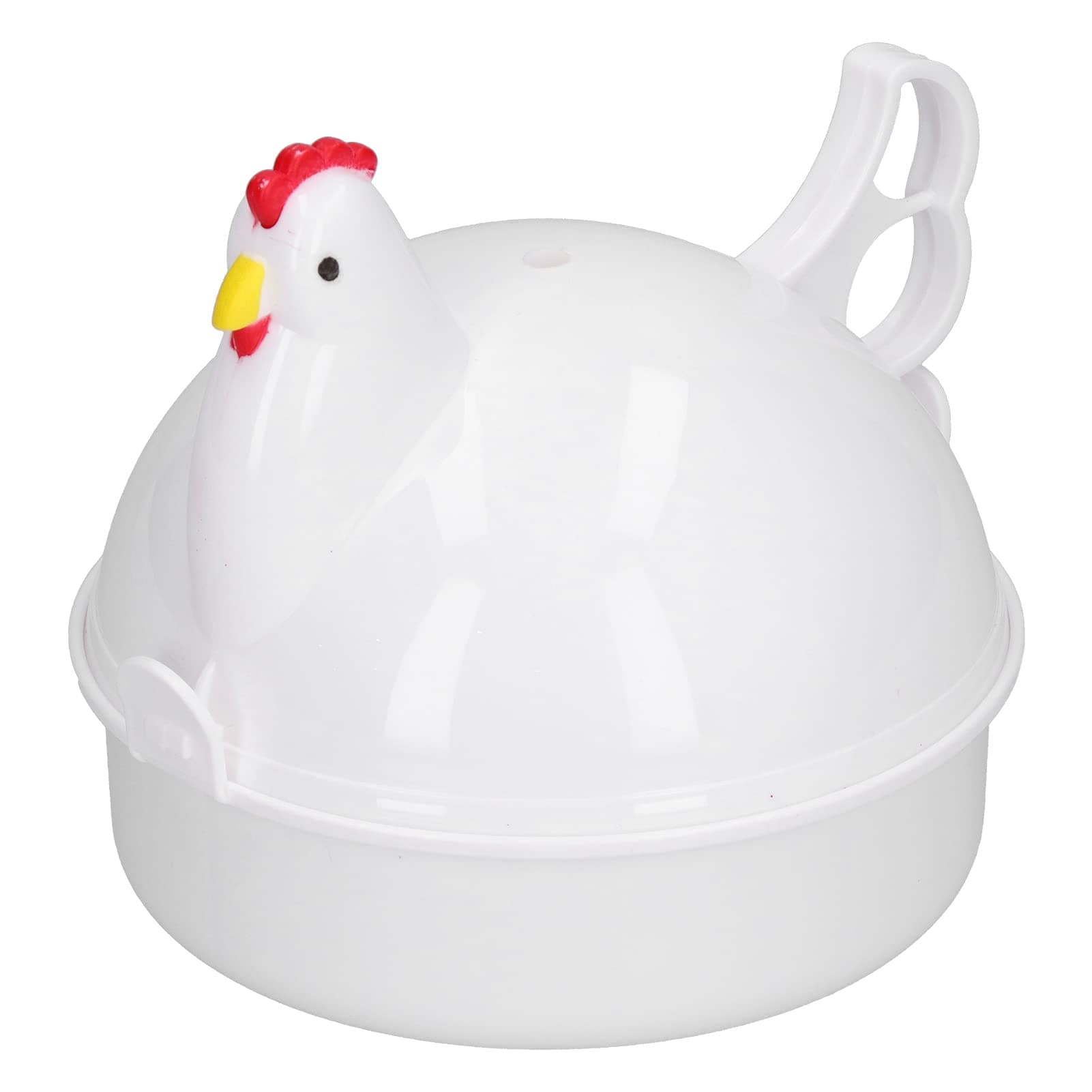 Mikrowelle Eierkocher, 4 Eier Dampfgarer Kochen Ei Mikrowellen Eierdämpfer Hühnerform Mini Dampfkessel Küchenhelfer Frühstücksei Micro Dampf Huhnfrühstück Kochutensilien Werkzeuge Aluminium Angebot bei HelloDeals