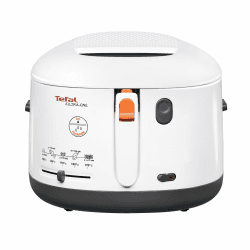 Tefal Fritteuse Filtra One, 1.900 W, Kapazität 1,2 Kg, Clean-Oil-System, Auffangsieb für Frittierreste, wärmeisoliertes Gehäuse, spülmaschinengeeignete Teile, weiß, Friteuse FF1631 Filtra One - kompakt Angebot bei HelloDeals