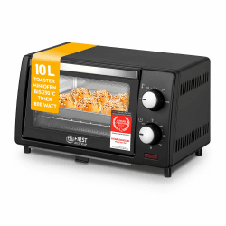 TZS First Austria - Minibackofen 10L 800W - Mini Backofen stufenlose Temperaturregelung bis 230°C - Miniofen 60 Min. Timer, 2 Einschubhöhen, Backblech & Grillrost - Für kleine Küchen & Camping Angebot bei HelloDeals