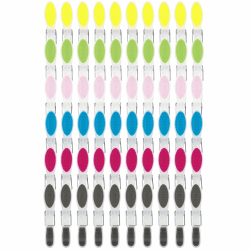 60 Stück Wäscheklammern bunt,rutschfeste Wäscheklammern,Wäscheklammern Plastik,Hinterlässt Keine Spuren, für Wäscheleine oder Wäscheständer,Handtuch, Kleidung, Socken Angebot bei HelloDeals