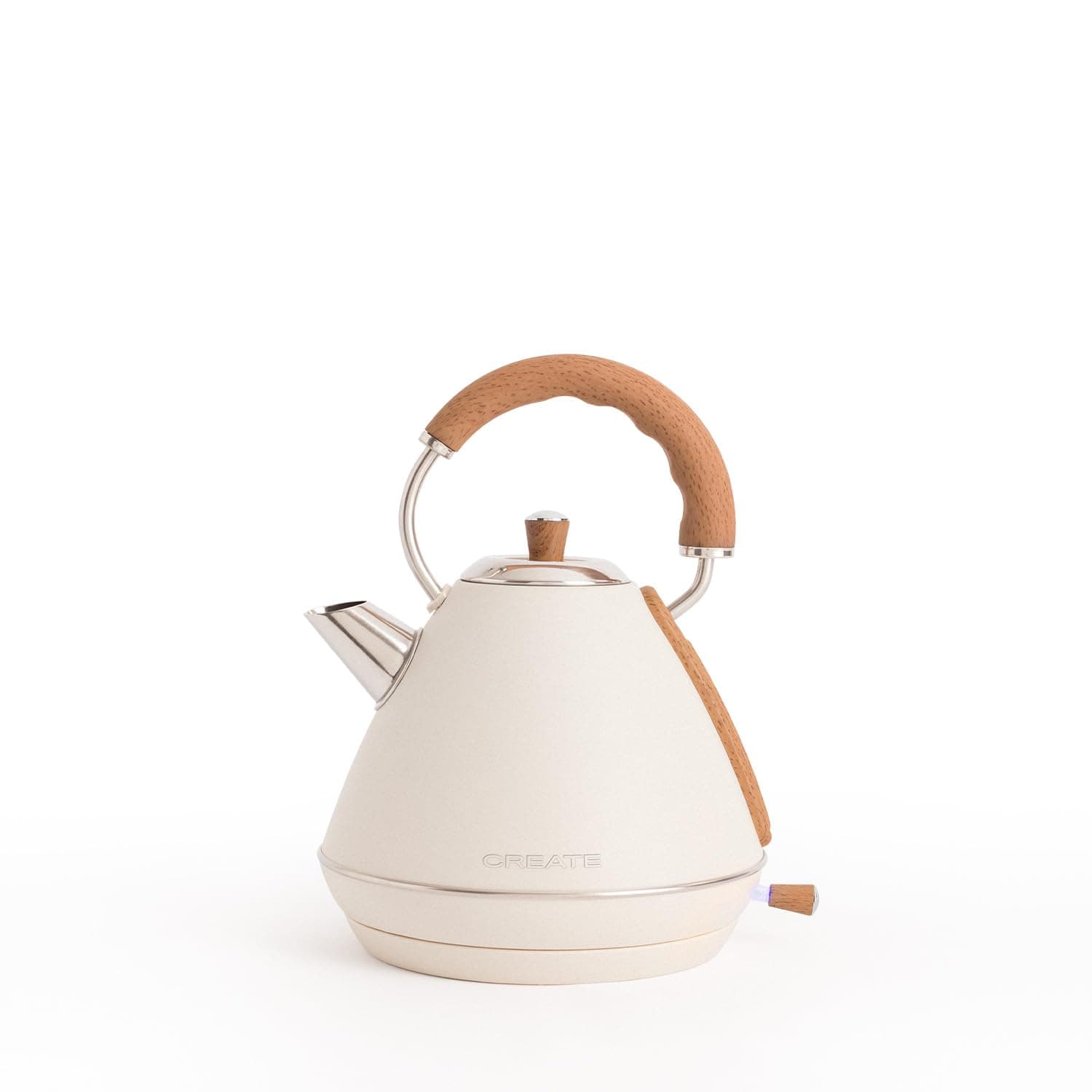 CREATE/KETTLE RETRO L/Elektrischer Wasserkocher Cremeweiß/Schnelles Aufkochen, Fassungsvermögen 1,7L, Abschaltautomatik, Anti-Kalk-Filter, Wasserstandsanzeige, Ø19cm, 2200W 1.7 Liter Cremeweiß Angebot bei HelloDeals