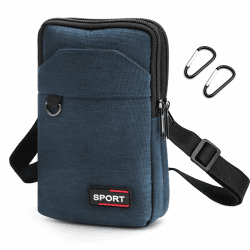 7-Zoll Handytasche Zum Umhängen 3-Lagen Taschen Handy Tasche Zum Umhängen, Herren Handtaschen kleine Umhängetasche Herren mit Abnehmbaren und Verstellbaren Schultergurten für Wandern Sport Angebot bei HelloDeals