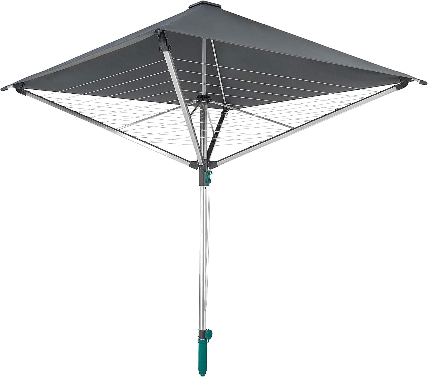Leifheit Wäschespinne LinoProtect 400 mit wasserdichtem Dach, Wäscheschirm verlängert die Outdoor-Trockensaison, Wäscheständer aus Aluminium inkl. Bodenhülse LinoProtect 400 mit Dach Angebot bei HelloDeals