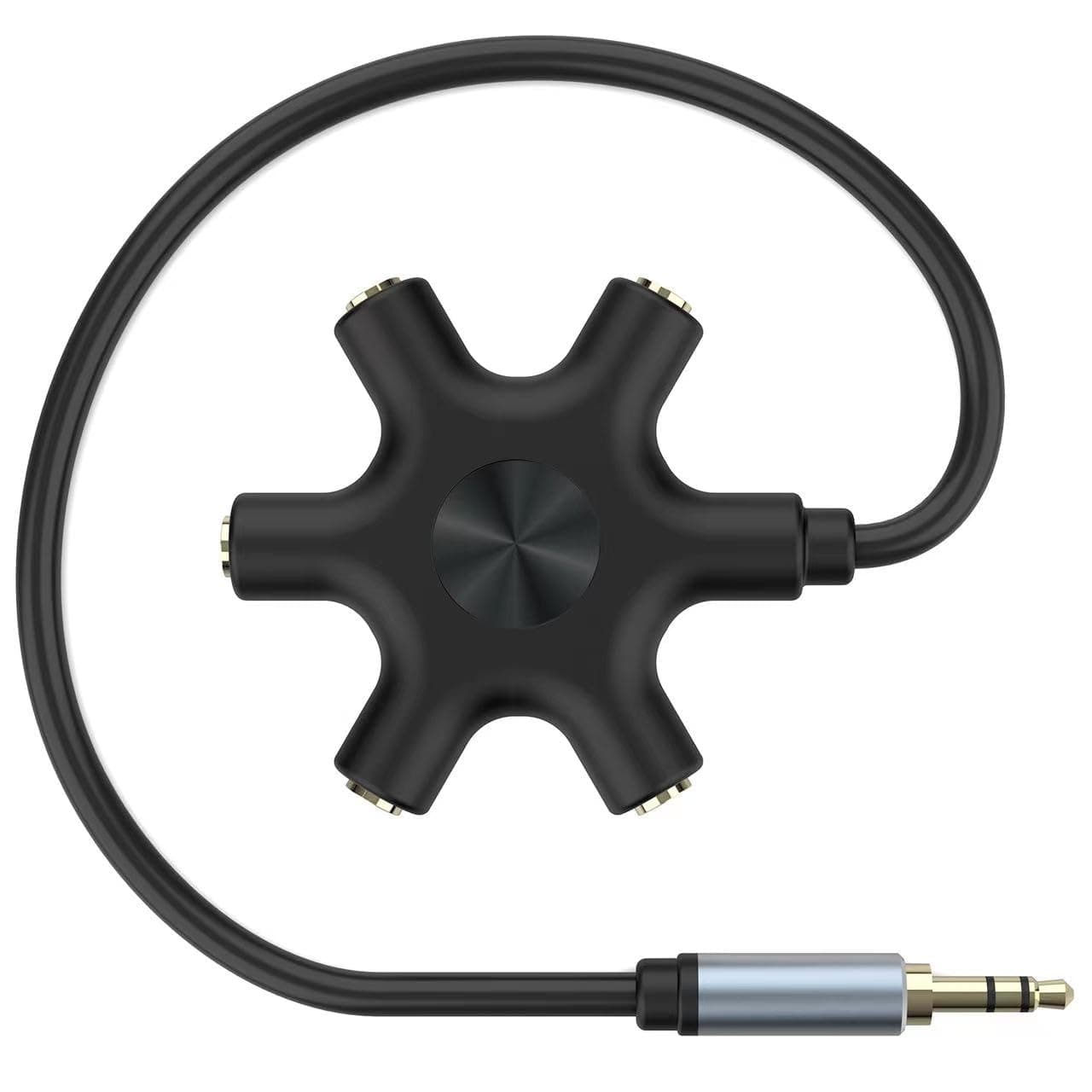 5-Jack Multi Kopfhörer Audio Splitter Spritzgießen mit Kopfhörer Splitter Entwickelt, um bis zu fünf Geräte für Klassenzimmer, Audio Mischen zu verbinden Angebot bei HelloDeals