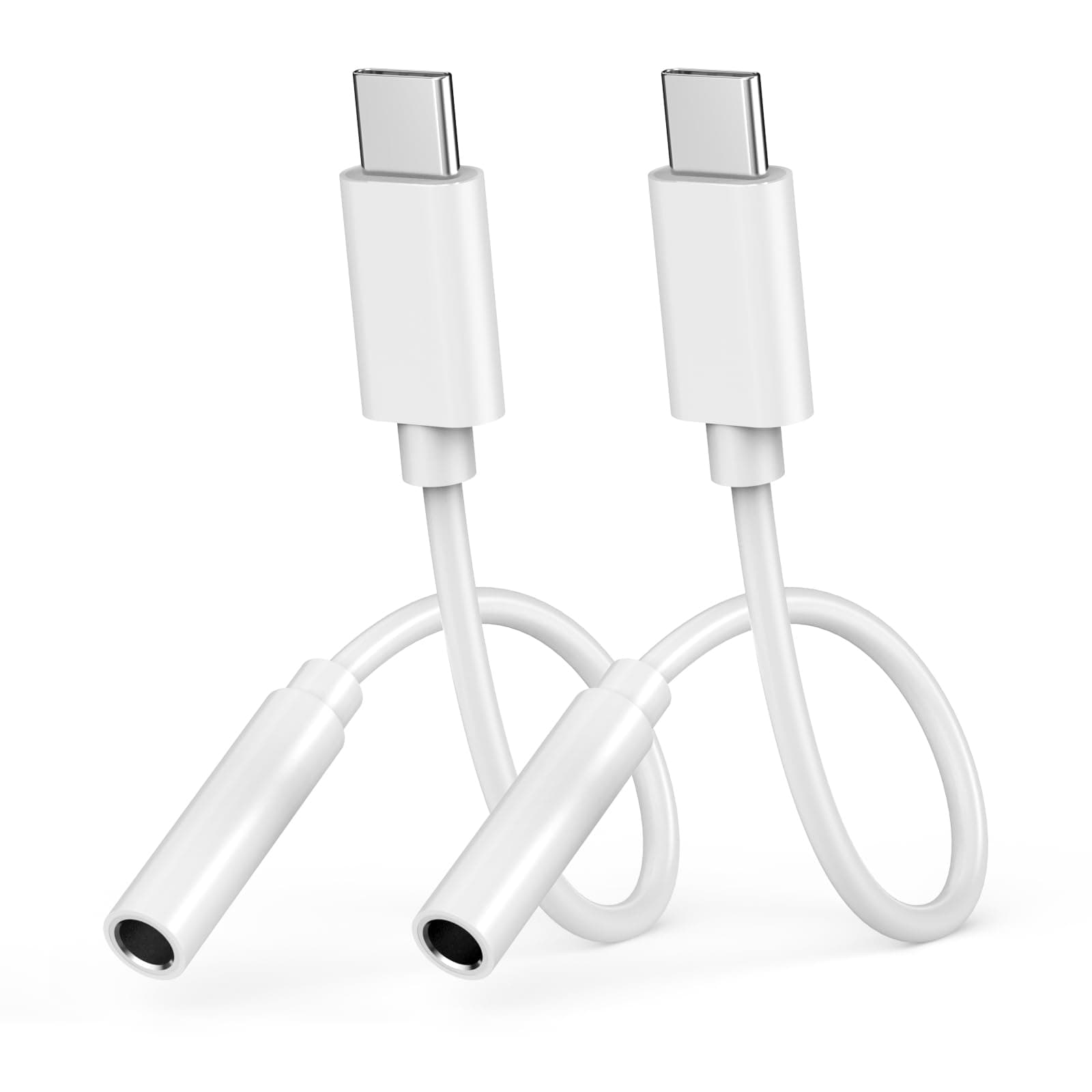 iPhone 17 16 15 Kopfhörer Adapter, 2 Stück [MFi Zertifiziert] Adapter USB C auf Klinke USB C auf 3,5‑mm-Kopfhörer­anschluss Adapter Aux Audio für iPhone 17/17 Pro/17 Pro Max/Air/16e/16 15 Pro Max Angebot bei HelloDeals