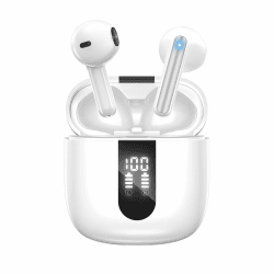 Kopfhörer Kabellos Bluetooth 5.4, In Ear mit 6 ENC Mikrofon Bluetooth Kopfhörer, 60 Std Stereo Kabellose Kopfhörer Noise Cancelling Earbuds, USB-C, IP5 Wasserdicht Ohrhörer (Elfenbein) Weiß Elfenbein Angebot bei HelloDeals