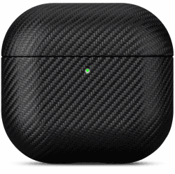 Haobobro [Karbonfaser Textur] kompatibel mit AirPods 4 Hülle Case 2024 - Handgefertigt für AirPods 4. Generation Hülle - Stoßdämpfende Schutzhülle mit Premium Finish - Schwarz [Karbonfaser Textur]-Schwarz Angebot bei HelloDeals