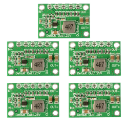 DC Schrittunterhalter 5V-15V bis 1,25V/1,5V/1,8V/2,5V/3,3V 3A Einstellbare Buck-Spannungswandler Stromversorgungsmodul Netzteil Adapter (5 Pack) Angebot bei HelloDeals