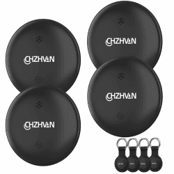 Android Smart Tracker Tag,Google Zertifiziert Schlüsselfinder kompatibel mit Find Hub APP (Android NUR),Bluetooth Key Finder für Gepäck/Taschen/Koffer/Brieftasche,Austauschbarer Akku，4 Pack Schwarz 4 Pack 4 Schwarz Angebot bei HelloDeals