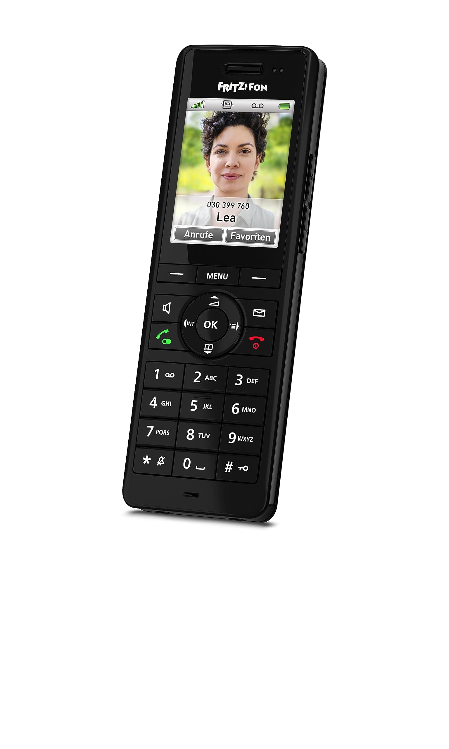 FRITZ!Fon X6 Black DECT-Komforttelefon (hochwertiges Farbdisplay, HD-Telefonie, Full-Duplex-Freisprechen, Steuerung FRITZ!Box-Funktionen), schwarz, deutschsprachige Version Single Angebot bei HelloDeals