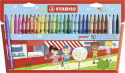 STABILO - Filzstift - power - 30er Pack - 30 verschiedene Farben Angebot bei HelloDeals