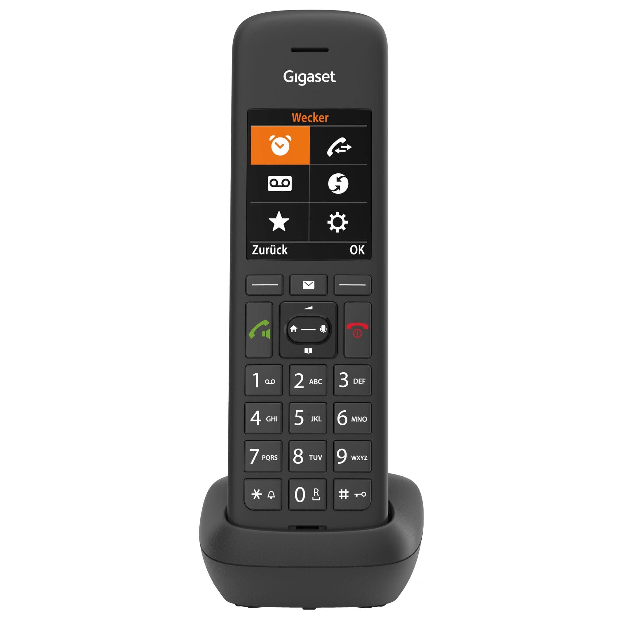 Gigaset C575HX - DECT-Mobilteil mit Ladeschale - Fritzbox-kompatibel - Schnurloses Telefon für Router und DECT-Basis - großes TFT Farbdisplay, schwarz [Deutsche Version] [Ohne Basis] Angebot bei HelloDeals