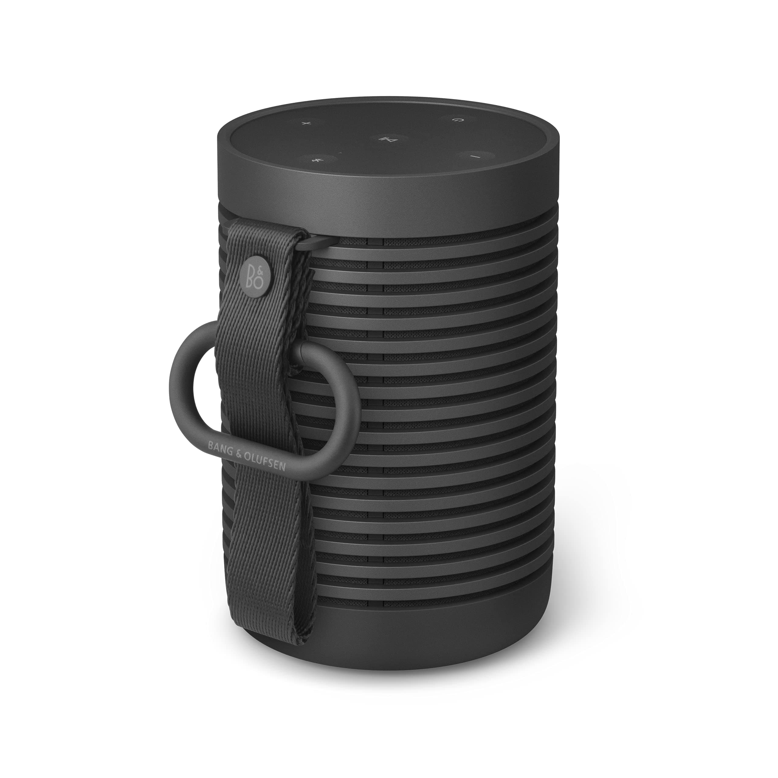 Bang & Olufsen Beosound Explore - Kabelloser tragbarer Bluetooth-Lautsprecher laut für draußen, zu Hause und unterwegs, 27 Stunden Akkulaufzeit, wasserdichter 360°-Lautsprecher - Black Black Anthracite Normal Single Angebot bei HelloDeals