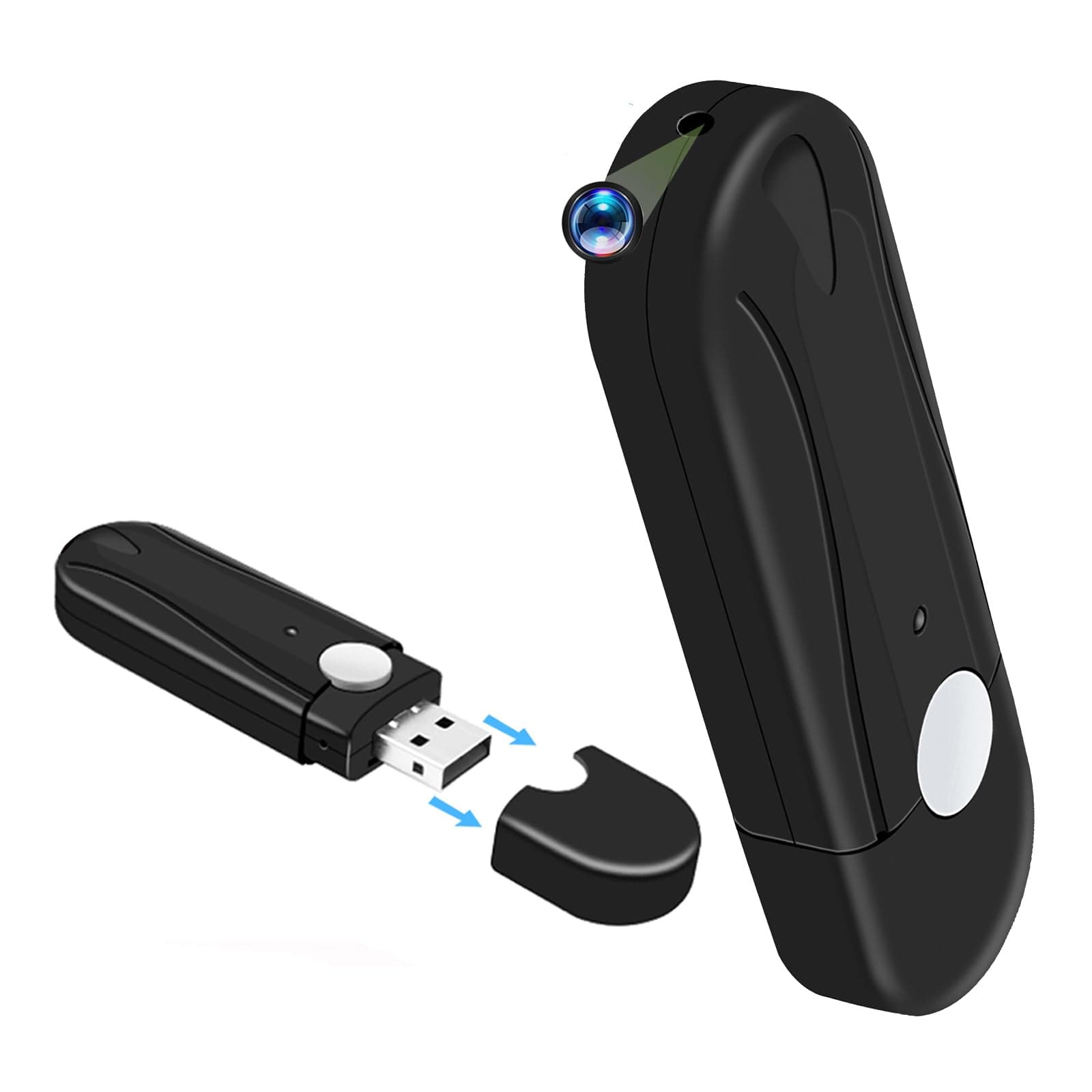 Tragbare Kamera HD 1080P, Tragbare Kleine Kamera innen und Outdoor, Micro Bodycamera für Full-HD-Video, USB Videokamera Camcorder mit Loop Aufnahme für eine breite Palette von Aktivitäten Angebot bei HelloDeals