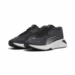 PUMA PWR HYBRID TR, Unisex Crosstrainer, Galactic Gray-PUMA Black-Green Glare, Angebot bei HelloDeals