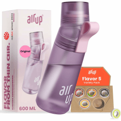 air up® Trinkflasche (600 ml) für Schule, Sport, Gym | inkl. 5 zuckerfreien Duft-Pods & Strohhalm | Wasserflasche in Lila mit Geschmack - auch für Kinder, Jungen, Mädchen | Kohlensäure-geeignet Purple Lavender Angebot bei HelloDeals
