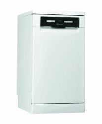 Bauknecht BSFO 3O35 PF Freistehender Geschirrspüler 45 cm Breite/PowerClean/ActivDry/Vollwasserschutz/hygieneprogramm/Besteckschublade/Sensor-Programm/Kindersicherung Angebot bei HelloDeals