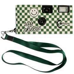 Fisura – Originale einwegkamera say Cheese!. Einwegkamera mit Blitz. 17 Aufnahmen in schwarzweiß. Haken enthalten. Ideal für Hochzeiten oder Partys. Cheese, grün Angebot bei HelloDeals