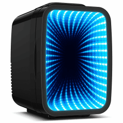 Mini Kühlschrank, 4L / 6 Dosen Leise Minikühlschrank, 7 RGB Lichtmodi, 2in1 Kühl- und Warmhaltefunktion für Getränke & Skincare, AC 220V / DC 12V, Mini Fridge für Gaming, Büro, Auto (Schwarz) Angebot bei HelloDeals