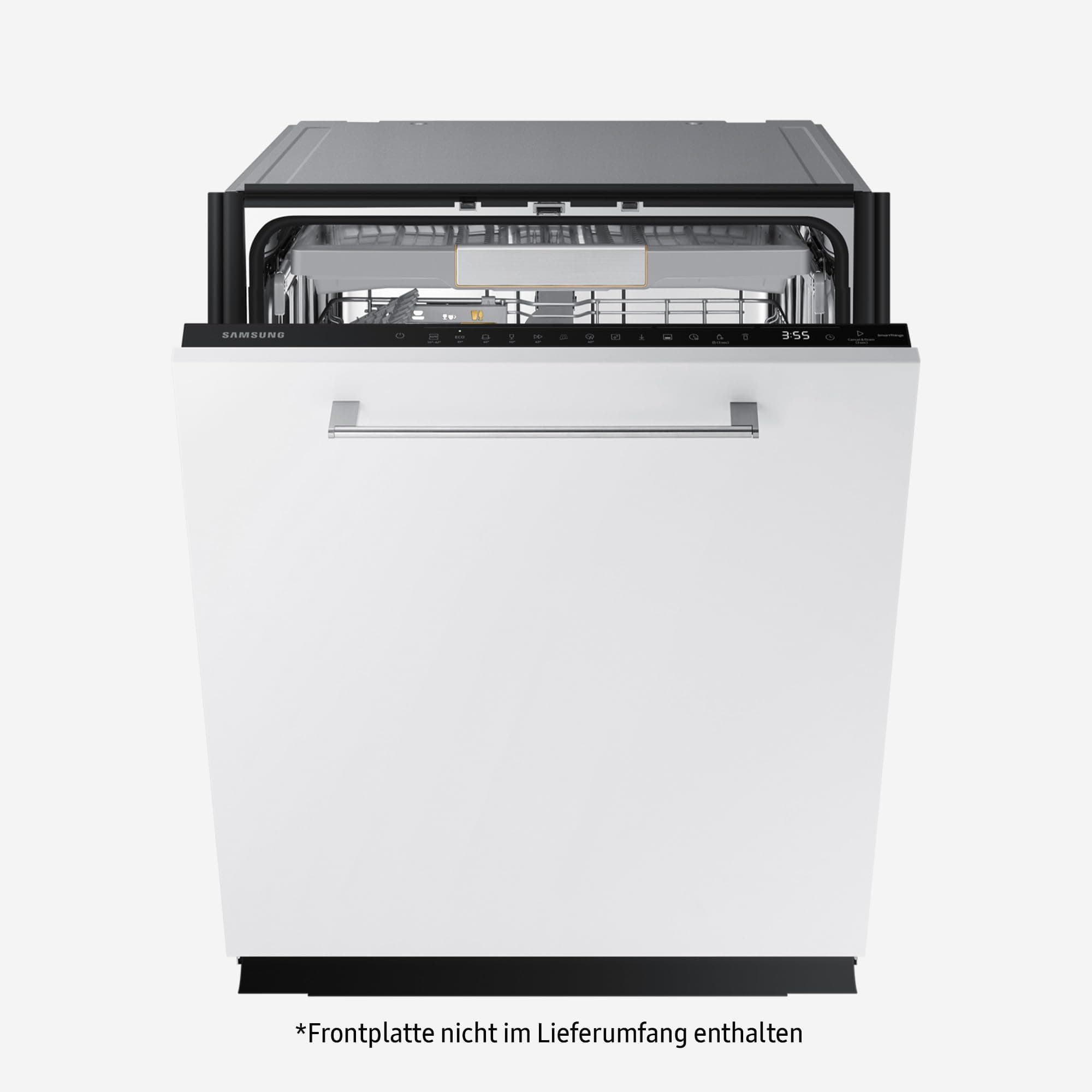 Samsung Geschirrspüler, 60 cm, Vollintegrierbar, EEK: A, 14 Maßgedecke, 7,9 l Wasserverbrauch, WaterJet Clean, SmartThings AI Energy Mode, 43 dB(A), Weiß, DW60CG880B00EG Angebot bei HelloDeals