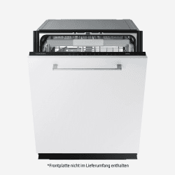 Samsung Geschirrspüler, 60 cm, Vollintegrierbar, EEK: A, 14 Maßgedecke, 7,9 l Wasserverbrauch, WaterJet Clean, SmartThings AI Energy Mode, 43 dB(A), Weiß, DW60CG880B00EG Angebot bei HelloDeals