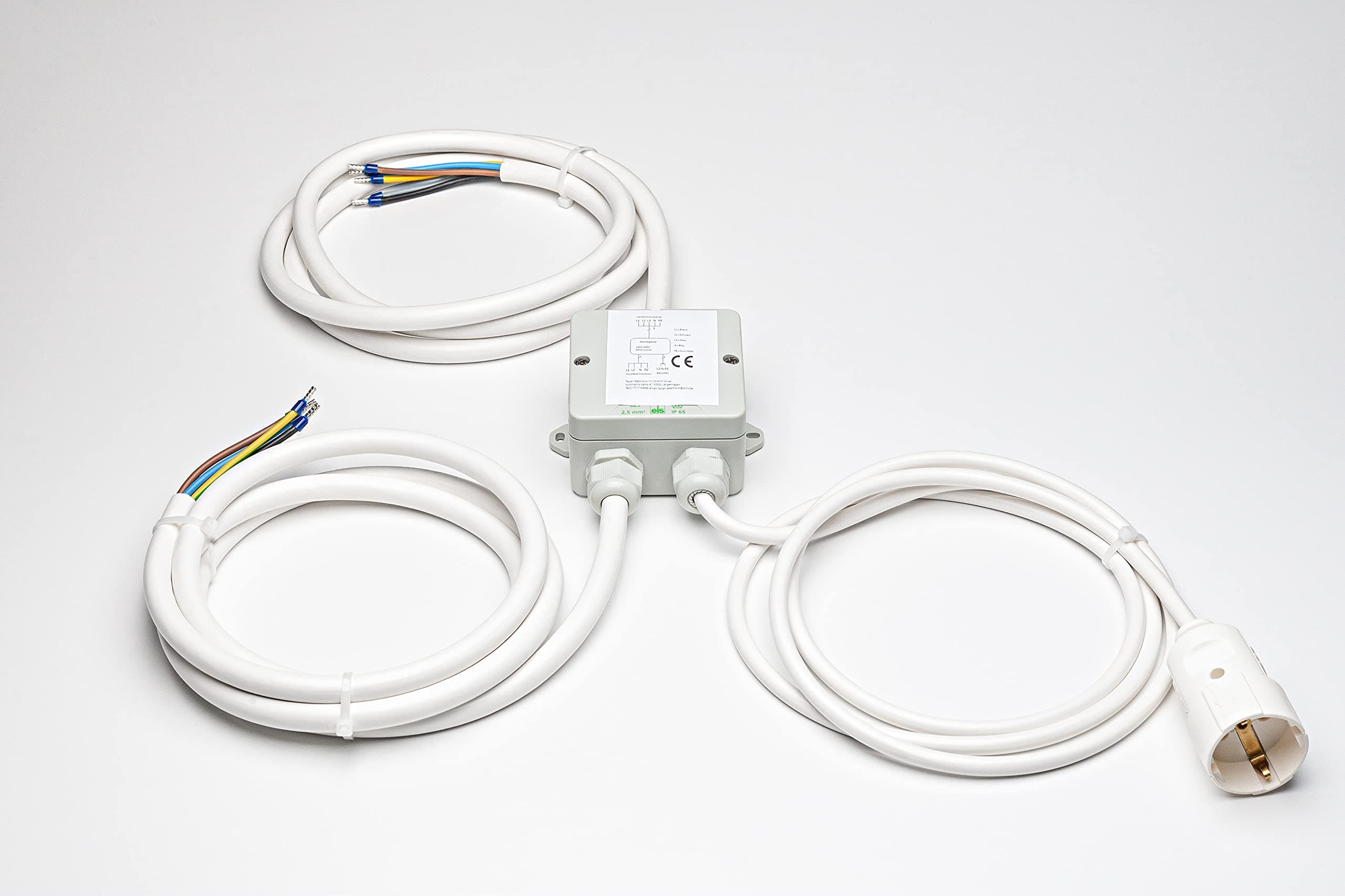 Power Splitter 2m Herdverteiler Stromverteiler Küchenverteiler Küchen Anschluss Box Backofen Kochfeld Ceran Induktion Herd Angebot bei HelloDeals