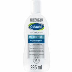 CETAPHIL PRO ItchControl Hautberuhigende Waschlotion, 295ml, Für zu Neurodermitis & Ekzemen neigende Haut, Reinigt sanft schäumend, spendet intensiv Feuchtigkeit, Auch für sensible Baby- & Kinderhaut weiß 295 g (1er Pack) Angebot bei HelloDeals