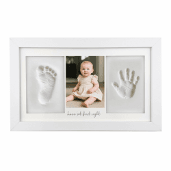 Baby Handabdruck und Fußabdruck Set, Gipsabdruck Baby Hand und Fuß für Neugeborene, Handabdruck Baby Bilderrahmen, Fußabdruck Baby Gipsabdruck Set, Baby Geschenk zur Gebur, Babyparty Angebot bei HelloDeals