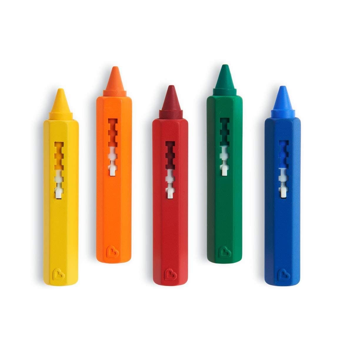 Munchkin Bath Crayons | Colourful Bath Toy Mess-Free Shower Toys | Draws on Tiles & Porcelain | Washable Baby Bath Toy - Set of 5 Crayons Angebot bei HelloDeals