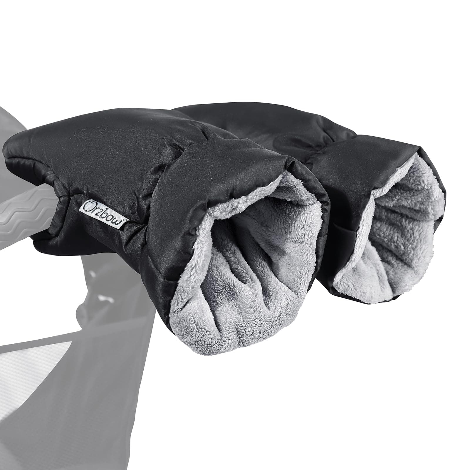 Orzbow Handwärmer Kinderwagen Handwärmer, Wasserdicht Handschuhe Kinderwagen Muff mit Korallenvlies Innenseite, Universal Extra Dicke Handmuff für Kinderwagen, Buggy und Kinderwagen Zubehör, Schwarz Angebot bei HelloDeals