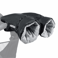 Orzbow Handwärmer Kinderwagen Handwärmer, Wasserdicht Handschuhe Kinderwagen Muff mit Korallenvlies Innenseite, Universal Extra Dicke Handmuff für Kinderwagen, Buggy und Kinderwagen Zubehör, Schwarz Angebot bei HelloDeals