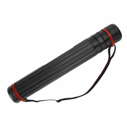 DEWEL Teleskop Posterrolle A1, Transportrolle Zeichenrolle, 45–75cm, Köcher für Bilder Poster und Flipchart Papier, Länge und Tragegurt verstellbar, Kunststoff(1 Stück) Angebot bei HelloDeals