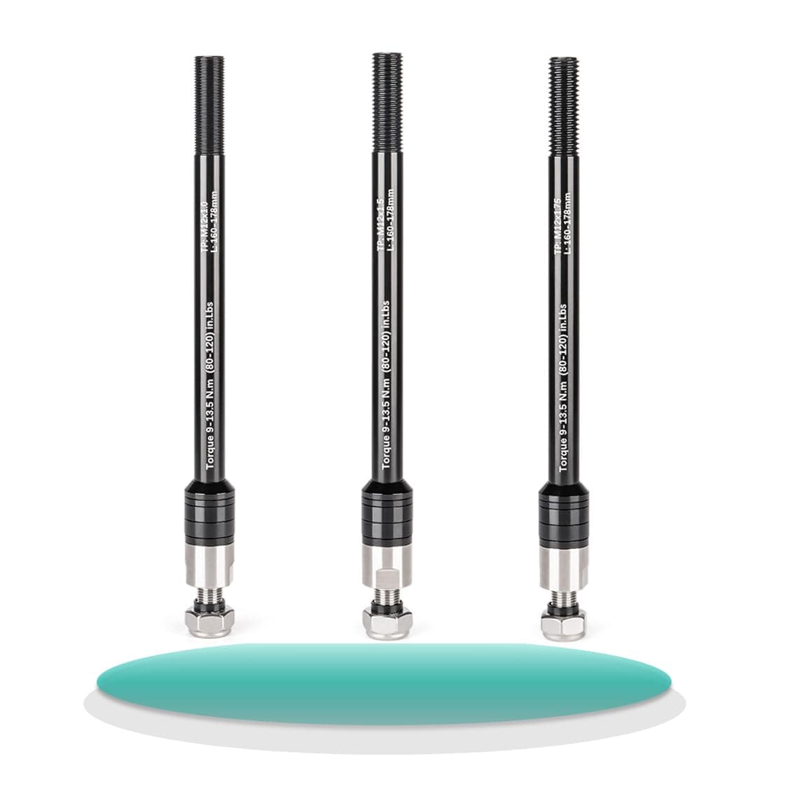 Steckachse für Thule fahrradanhänger und steckachse fahrradanhänger，Kompatibel croozer Kupplung、qeridoo Kupplung den meisten kupplungen– M12 Adapter(160–178 mm)-Achse mit Einstellbarer Länge 1.0mm Angebot bei HelloDeals