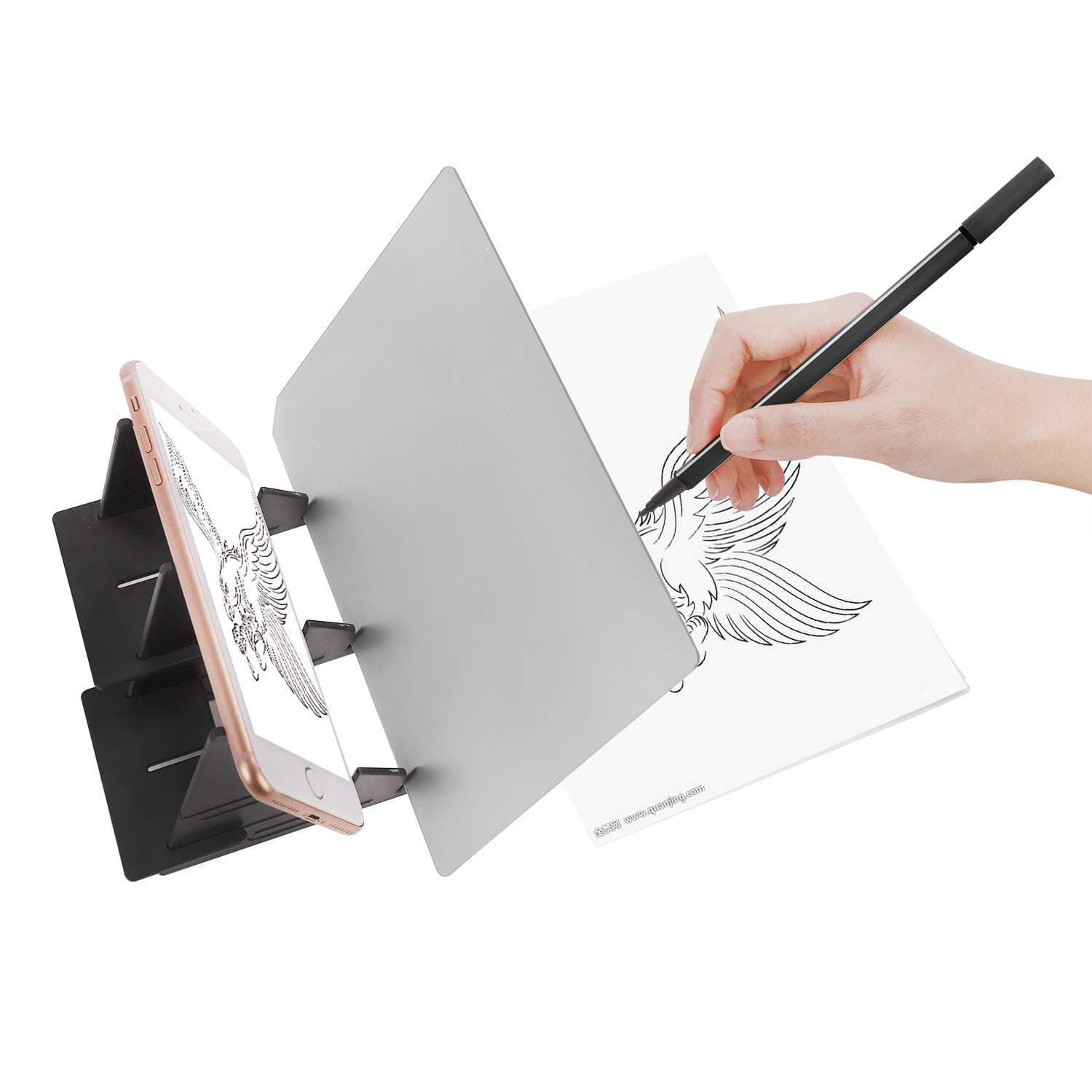 DIY Drawing Tracing Pad Optisches Bild Zeichenbrett Optische Linsen Sketch Wizard Malerei Optische Bildgebung Tracking-Platte Draw Projector Copy Pad für Null-basierte Studenten Anfänger Skizzieren Angebot bei HelloDeals