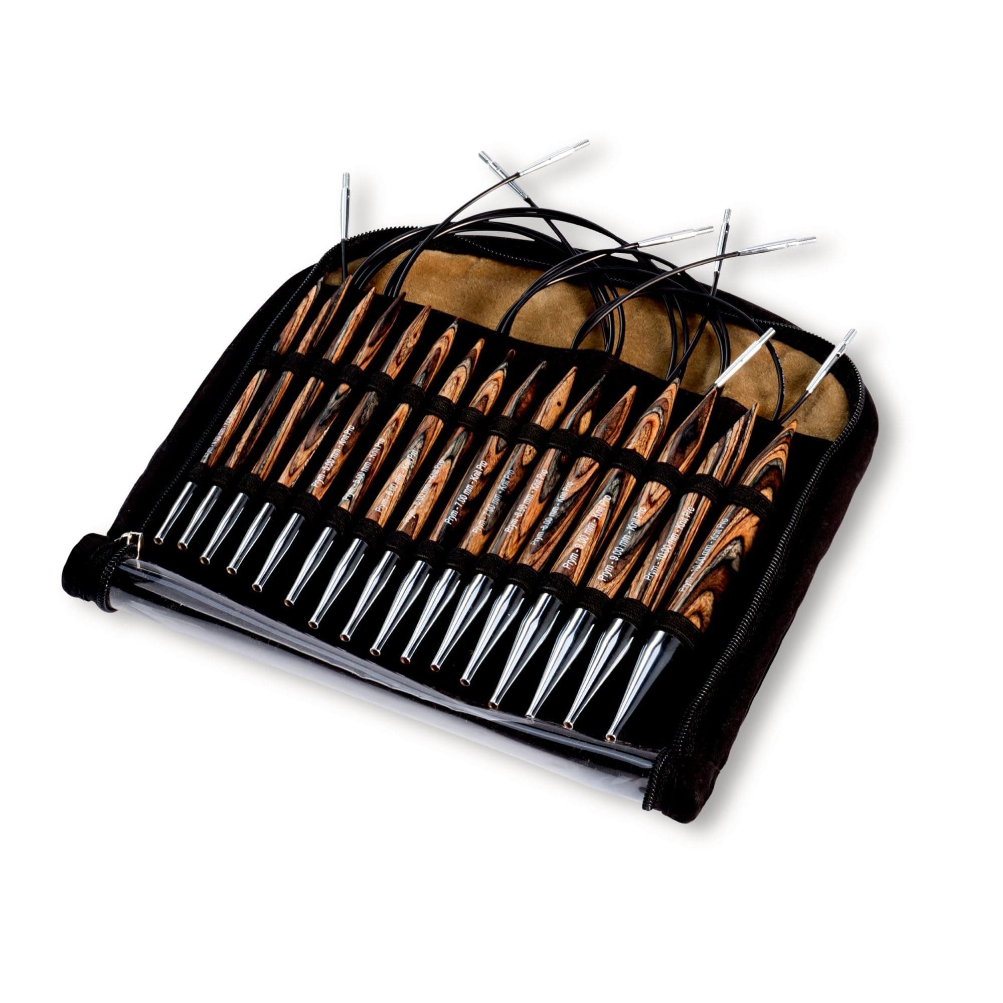 Prym 223800 Rundstricknadel Set 4–10 mm | Austauschbare Nadeln aus Holz mit Seilen | Stricknadel-Set in Etui | 8 Nadelpaare + 4 Seile | Naturfarben | Für Rundstrick & Jackenprojekte Single Angebot bei HelloDeals