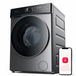 roborock Zeo Lite Waschtrockner mit der Zeo-cycle Trocknungstechnologie, 10 kg Waschen, 6 kg Trocknen, 27 Waschprogramme mit APP-Steuerung, LintClear Selbstreinigungssystem, Automatische Dosierung Zeo Lite-10kg Waschen/ 6kg Trocknen Grau Angebot bei HelloDeals