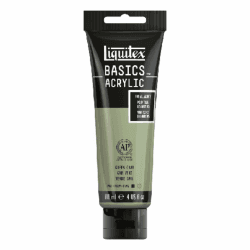 Liquitex 8870079 Basics Acrylfarbe Graugrün – 118ml Tube, lichtecht, mittlere Viskosität, seidenglänzend, monopigmentiert, Archivqualität Acrylfarben - 118 ml Graugrün Angebot bei HelloDeals