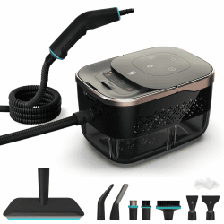 Dampfreiniger Für Alles | 1500W Dampfreiniger Handgerät | 1250ml Steam Cleaner | Handdampfreiniger Mit 9 Zubehörteilen | Dampfreiniger Polstermöbel Angebot bei HelloDeals