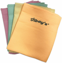 ilbay's [4er Mikrofasertücher für streifenfreie Reinigung ohne Reinigungsmittel – Allzwecktücher für Auto, Küche, Bad und mehr – Fenstertücher – 40x60 cm Angebot bei HelloDeals