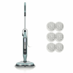 Shark Dampfreiniger Mop, automatisch, mit Steam Blaster und 6 Schmutzfänger-Pads, 3 Dampffunktionen, Flecken- und Schmutzentfernung, für alle versiegelten Hartböden, 8 m Kabel, Salbei-Grün, S8201EUCP Steam Blaster Automatic Angebot bei HelloDeals