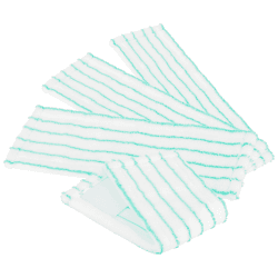 com-four® 4X Ersatz-Wischtuch für Bodenwischer - Mikrofaser Ersatz-Tuch für Wischmopp - Reinigungstücher für den Boden (4 Stück - türkis/weiß) Angebot bei HelloDeals