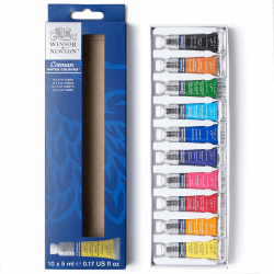 Winsor & Newton 390664 Cotman Aquarellfarbenset, ausgezeichnete Transparenz, Farbkraft und Verarbeitungseigenschaften für lebendige Farben - Einsteigerset 10 Farben in 5 ml Tuben Aquarellfarbe 10 - Farben in 5ml Tuben - Einsteigerset Angebot bei HelloDeals