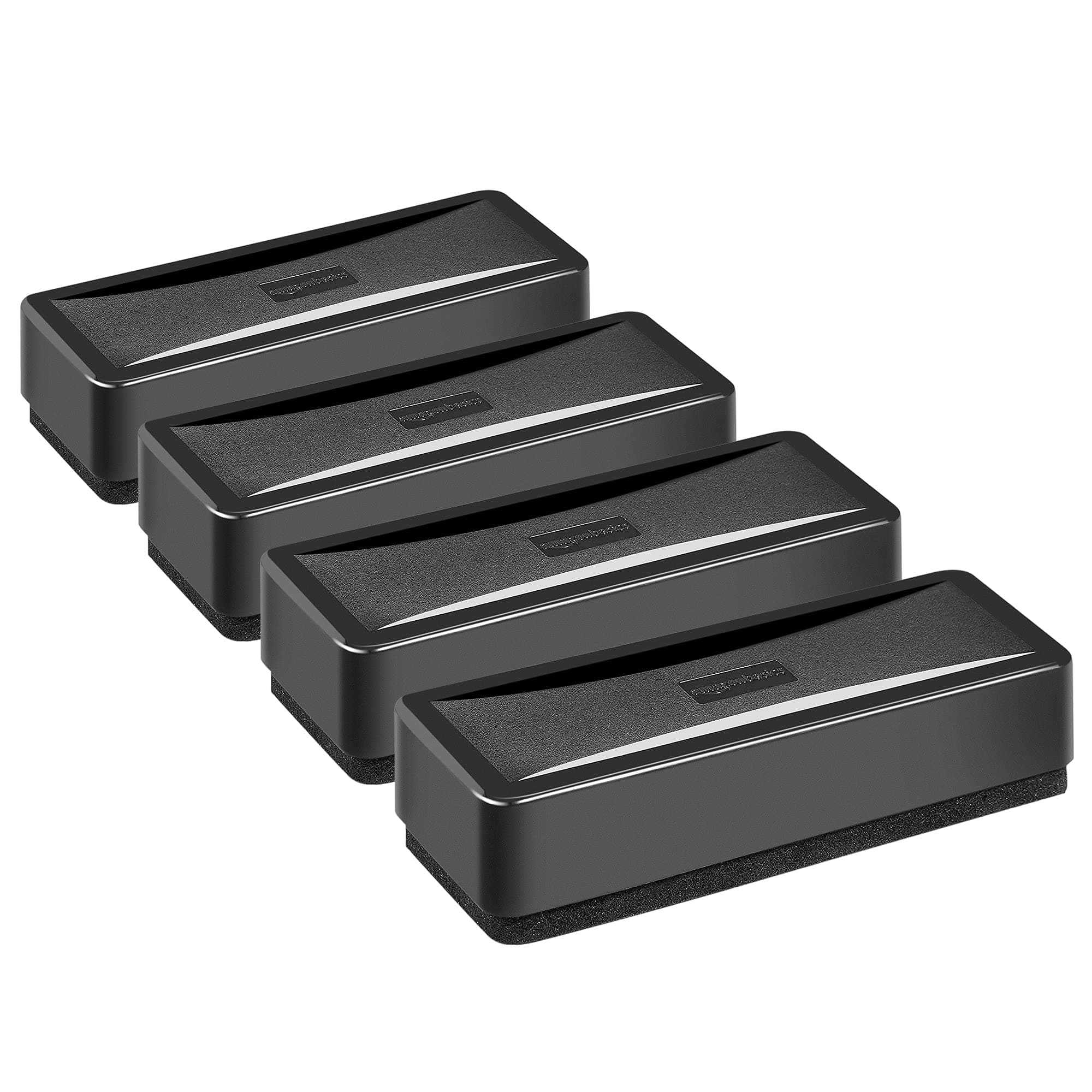 Amazon Basics Schwamm für trocken abwischbare Whiteboards, 4er-Pack, schwarz Angebot bei HelloDeals
