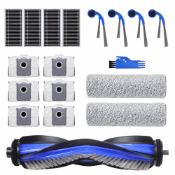 VIEWALL Zubehör für ECOVACS DEEBOT T80 Omni Staubsauger,1 Hauptbürste, 2 Rolle Wischtücher,4 Seitenbürsten,4 HEPA-Filter,6 Staubbeutel,1 Reinigungswerkzeug T80 Zubehör Angebot bei HelloDeals