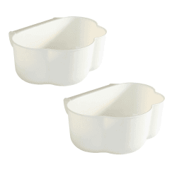 Wickeltisch Organizer 2 Stück Auffangschale für Küchenabfälle zum Einhängen, Küchenschrank Tür Hängende Abfallbehälter zum anhängen für Hausmüll Aufbewahrung 23x18x9cm White Angebot bei HelloDeals