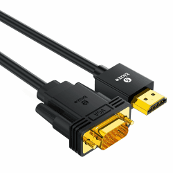 HX60 VGA auf HDMI Adapter Kabel, 1.8M HDMI-zu-VGA Konverter-Kabel, Full HD 1080P SVGA Konverter für Desktop, Projektor, HDTV, Raspberry Pi, Roku, Xbox usw VGA auf HDMI-1.8m Angebot bei HelloDeals