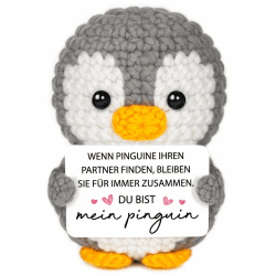 Jahrestag Geschenk für Ihn Sie, Partner Geschenke, Mini Pinguin Ich Liebe Dich Geschenke, Hochzeitstaggeschenke für Männer Frauen, Geschenk für Freundin Freund, Pocket Hug Pinguin Pinguin – Paar A Angebot bei HelloDeals