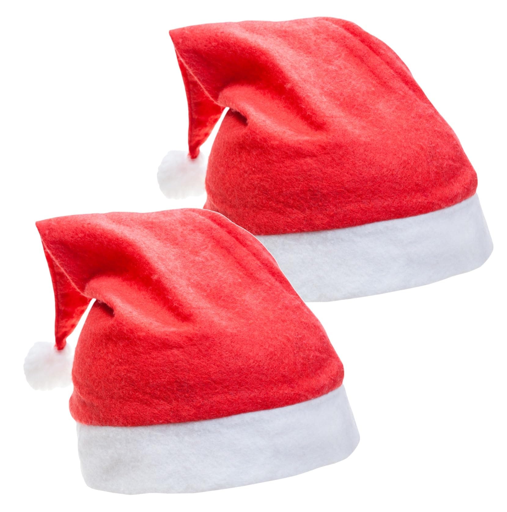 TK Gruppe Timo Klingler 2er Weihnachtsmütze Nikolausmütze Mütze Weihnachten Nikolaus rot für Erwachsene & Kinder - Weihnachtsfeier Weihnachtsmarkt 2x (Erwachsene) Angebot bei HelloDeals