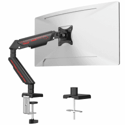 Fydeamer Monitor Halterung, Gasfeder Monitor Arm für 17-35 Zoll Bildschirme bis zu 11 kg, Einzelner Monitorarm Höhenverstellung, Drehen, Schwenken, Ergonomische Monitorhalterung VESA 75 & 100 Schwarze Schwarz 1 Monitor Angebot bei HelloDeals